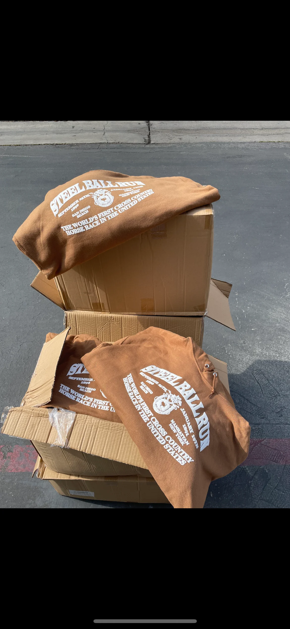 "STEELBALLRUN" 9oz PUFF PRINT HOODIE - Image 3